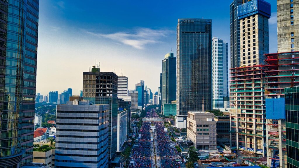 Aerial view of cityscape