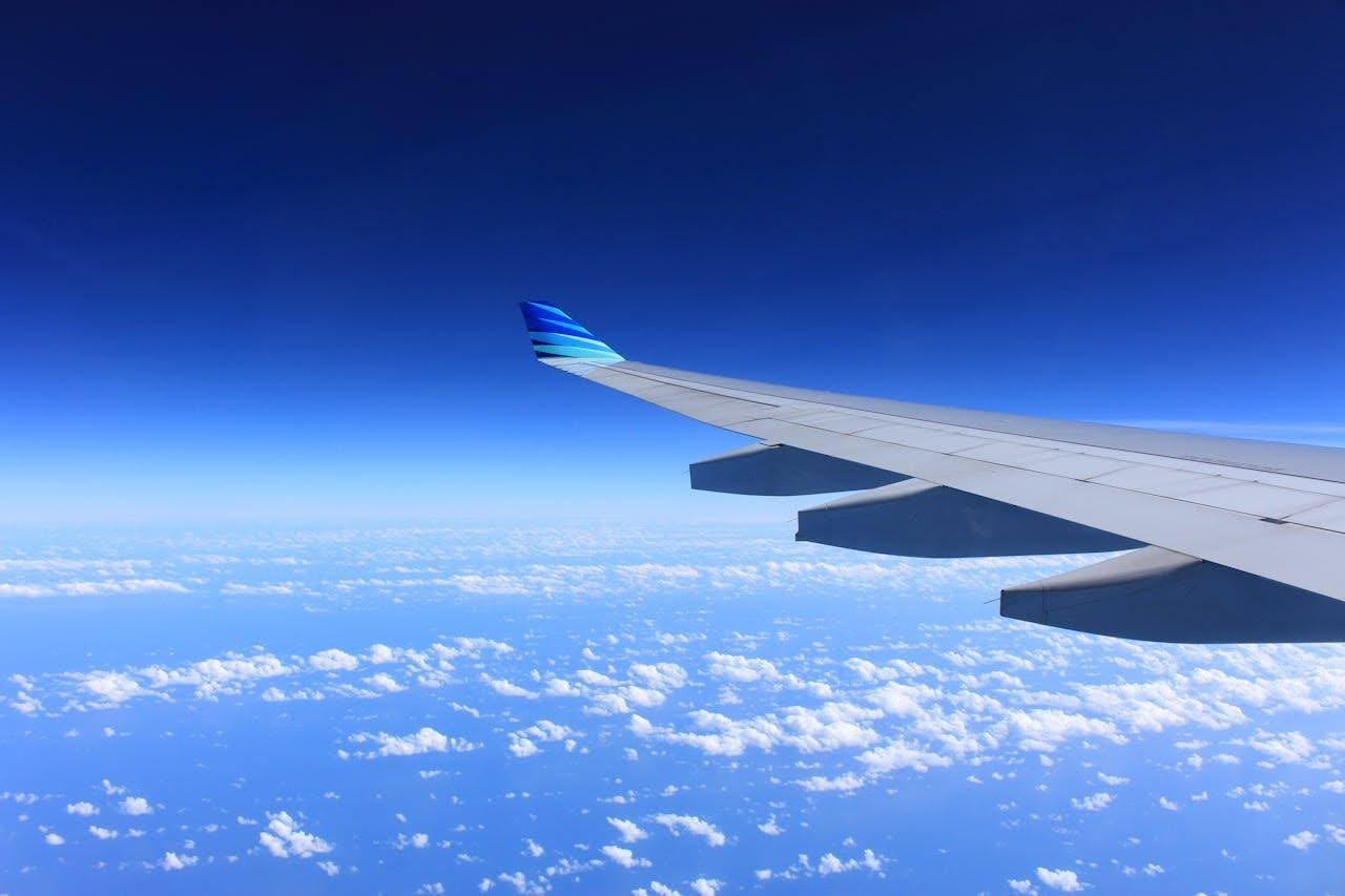view from the plane